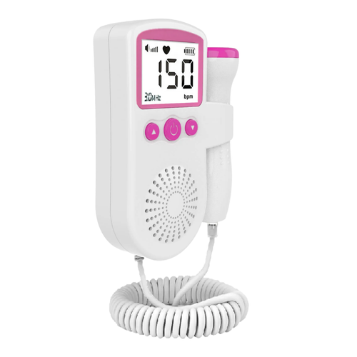 Handheld Doppler fetal heart monitor, home-use ultrasound fetal heart monitor, fetal heart stethoscope for pregnant women