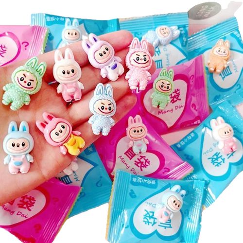 Labubu 100 Styles Mixed Release Surprise Toy Blind Bag, Cartoon Cute Resin Glow-in-the-Dark