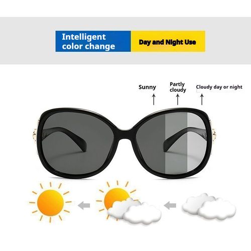New Day-Night Dual-Purpose Color-Changing Polarized Anti-UV Sunglasses for Driving and Cycling