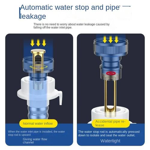 All-copper washing machine faucet automatic water stop valve special snap-on water nozzle connector, universal for 4 6-inch drum automatic models