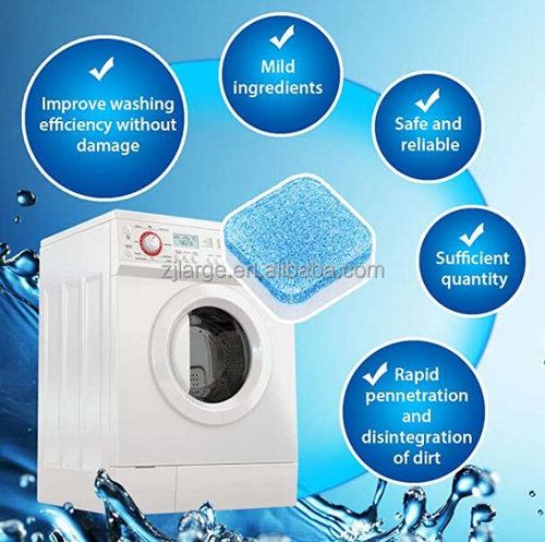 Household cleaner effervescent tablets for washing machine drum cleaner