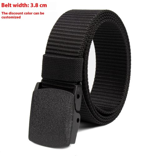 Tactical woven belt, men's canvas nylon belt, a high-end men's accessory, elastic trouser belt