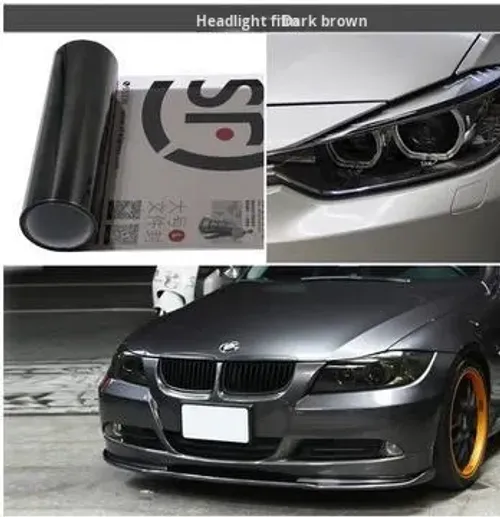 Automobile headlight smooth surface color-changing film, color-changing car lamp film, brake taillight film, motorcycle lamp film