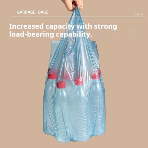 Vest-style disposable household garbage bags, thickened and hand-held
