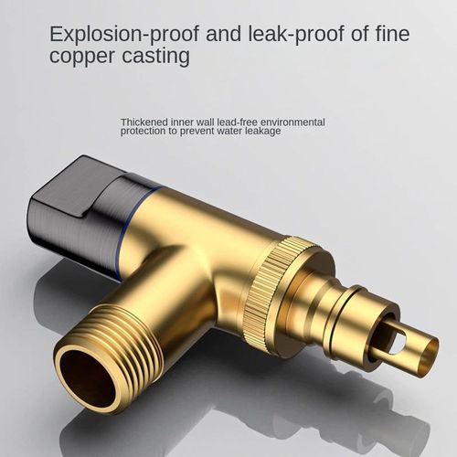 All-copper washing machine faucet automatic water stop valve special snap-on water nozzle connector, universal for 4 6-inch drum automatic models