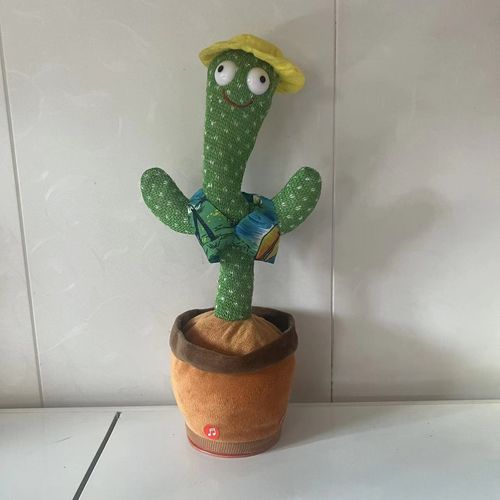 Dancing Cactus Talking Cactus Toy: Swaying, Parroting, Twisting, Music Recording