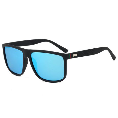 Polarized sunglasses with iridescent film, driving sunglasses, cross-border men's fishing glasses, cross-border square-frame fashion sunglasses, trendy