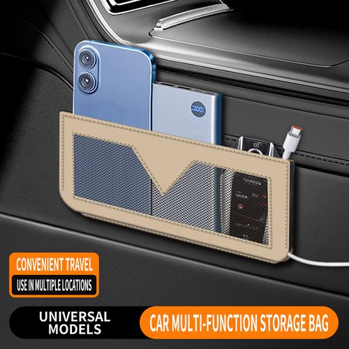 Car-mounted storage bag, phone pocket, mesh pocket, card storage and organizer bag, side hanging bag