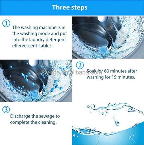 Household cleaner effervescent tablets for washing machine drum cleaner