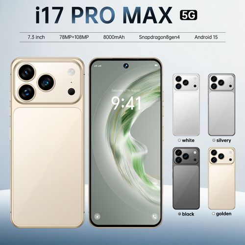 Bestselling Cross-Border i17 Pro Max Android Smartphone 16GB+1TB Direct from Source Factory
