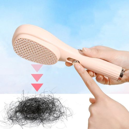 Retractable comb, air cushion comb for women, airbag comb, fluffy, portable, massage comb, automatic cleaning, hair detangling