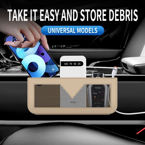 Car-mounted storage bag, phone pocket, mesh pocket, card storage and organizer bag, side hanging bag