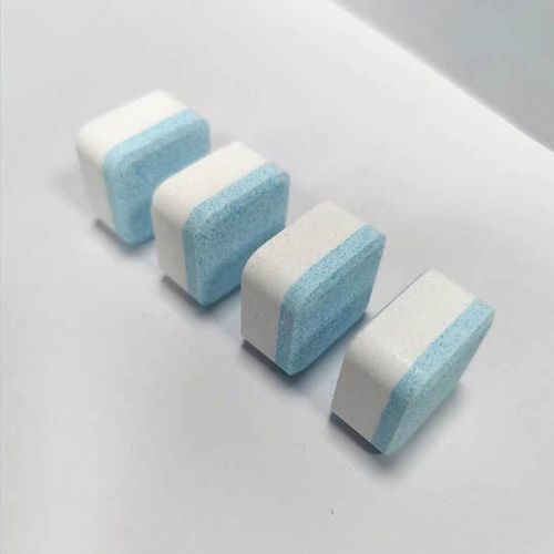 Household cleaner effervescent tablets for washing machine drum cleaner