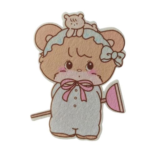 Self-adhesive cartoon toilet deodorizing sticker for bathroom