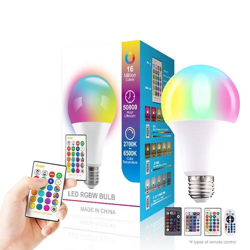RGB LED Bulb 220V Color-Changing Bulb Remote Control