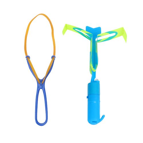 Glowing slingshot darts Blue flashing sword-shaped projectiles Children's gifts: Night market stall bestsellers
