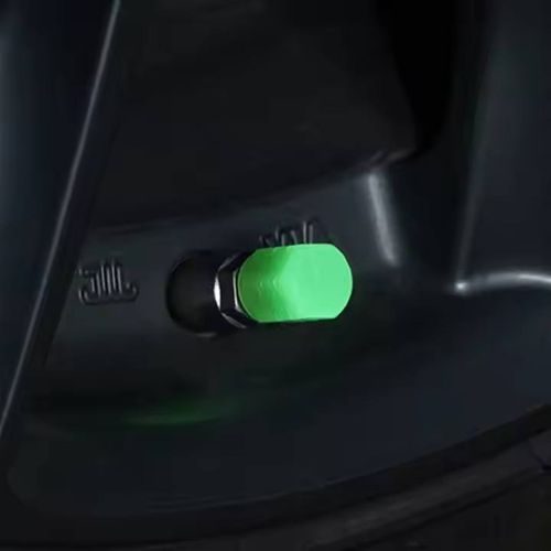 Automobile tire valve cap, automobile valve stem, luminous glow-in-the-dark bicycle and motorcycle fluorescent valve stem cap