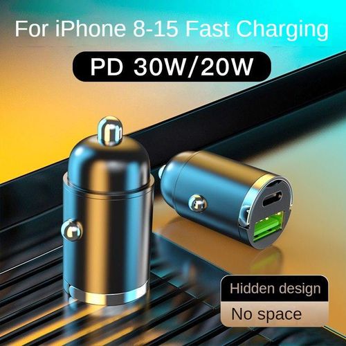 Car charger socket with USB interface, including charger, super fast charging head for mobile phones, cigarette lighter adapter plug for automotive use