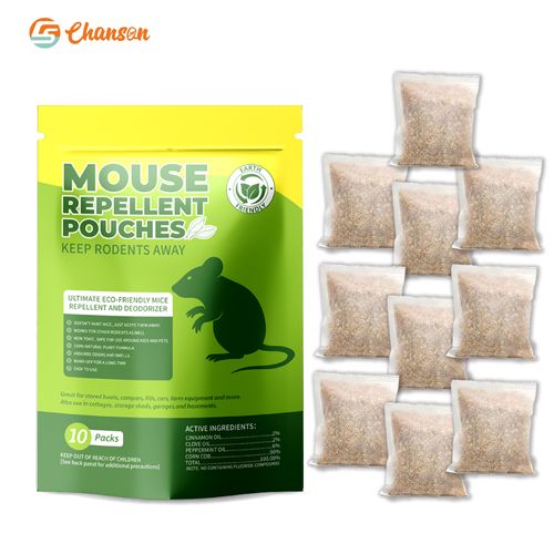 Rodent-Repellent Scented Pouch with Mint and Cinnamon Essential Oils