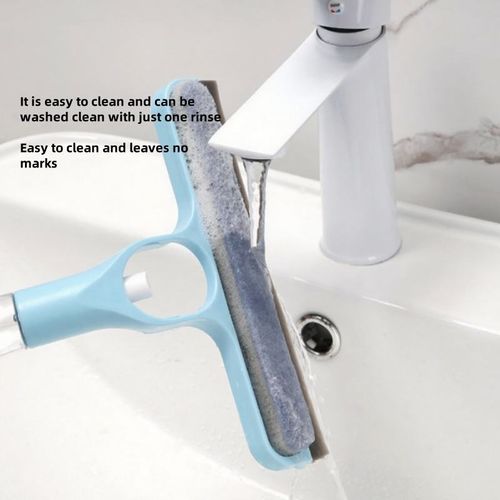 Four-in-one window cleaning wonder, double-sided, capable of both wiping and scraping, comes with a spray bottle, extended for cleaning mirrors and car glass.