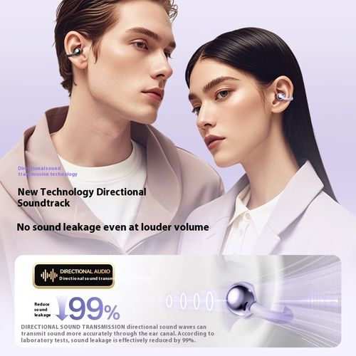 Clip-on Bluetooth earphones, bone conduction, high sound quality, noise reduction, long battery life, sports, private mold, universal
