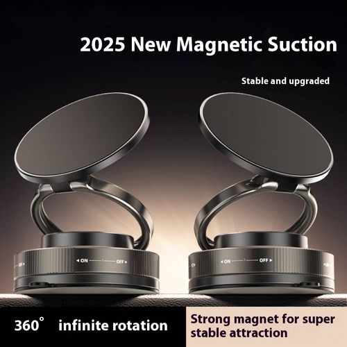 New Vacuum Adsorption Mobile Phone Holder, Special Magnetic Car Holder for Desktop and Car Center Console Navigation