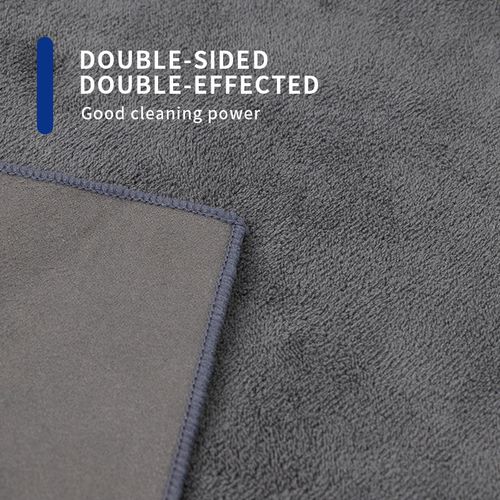 Car wash towel, thickened coral fleece, absorbent double-sided microfiber car cleaning cloth, a tool for car waxing, cleaning, and beauty.