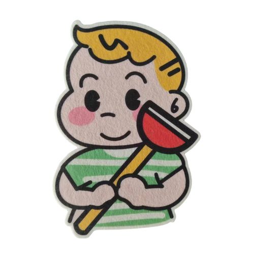 Self-adhesive cartoon toilet deodorizing sticker for bathroom