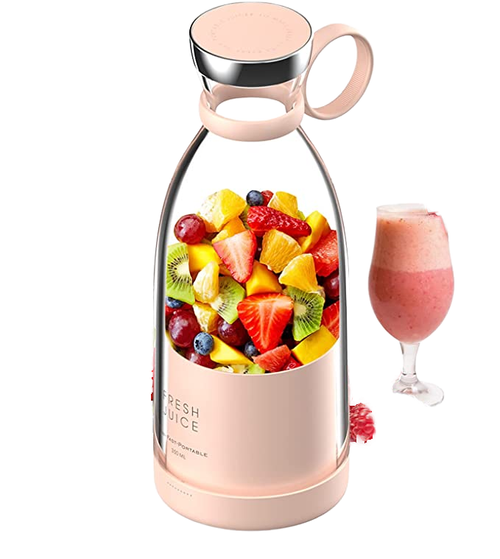 420ml Portable Electric Smoothie Blender and Mini Travel Fruit Juicer Blender USB Power Supply