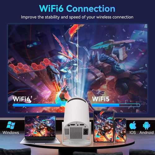 HY300 Mini Wired Portable LED Projector Operating System Home HD 480P Resolution Pico LCD Type c Usb Plug New Gun Cross-Border