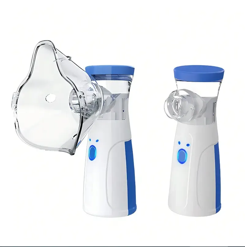 2PCS Portable Smart Humidifier with Auto-Cleaning - Dual Modes, Handheld Humidifier for Respiratory Care at Home-Travel, Adult - Kid-Friendly Design (No Include Battery)