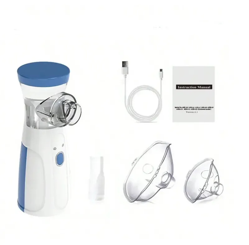 2PCS Portable Smart Humidifier with Auto-Cleaning - Dual Modes, Handheld Humidifier for Respiratory Care at Home-Travel, Adult - Kid-Friendly Design (No Include Battery)