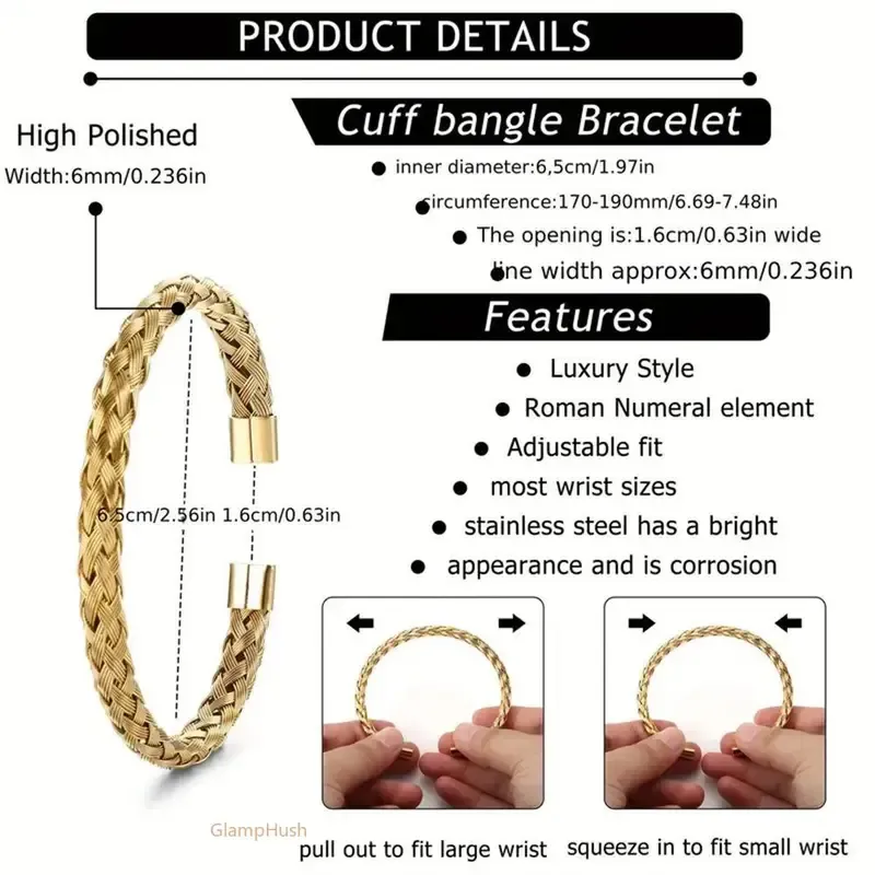 Men's Elegant Braided Bracelet, Fashionable Crown & Roman Numerals Decor Bracelet for Guys, Party, Daily Decor, Cool Trendy All-match & Exquisite Jewelry for Birthday Gift, Jewellery, Styling
