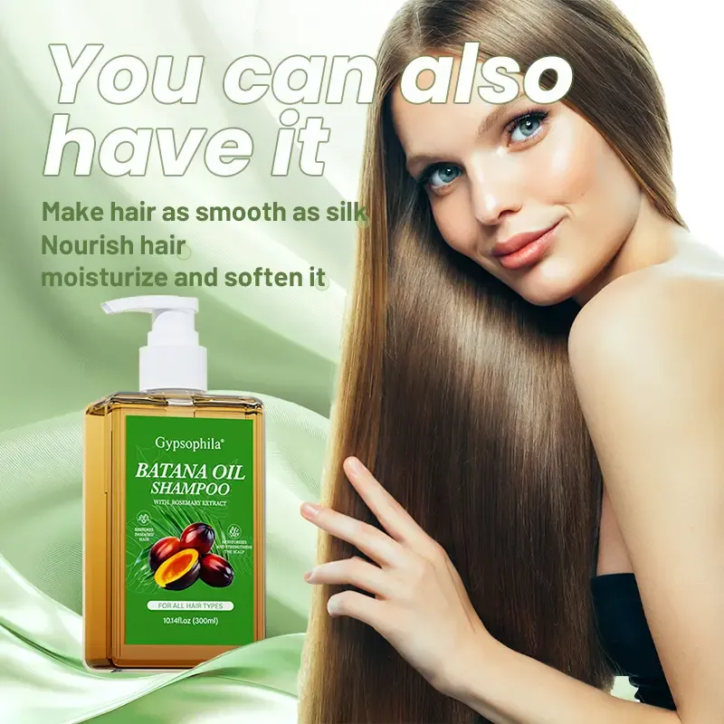 Gypsophila Batana Oil Anti-Thinning Treatment with Rosemary Extract, Strengthening & Volumizing Formula for All Hair Types, Sulfate-Free Hair Care, 10.14 oz, Anti Thinning Shampoo, Cleanser, Gentle, Repair, Liquid, Anti-Hair Loss