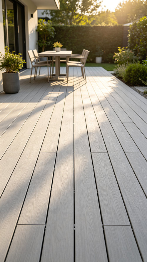 Interlocking PVC Deck Tiles Waterproof Anti-slip Modern Minimalist Outdoor Patio Balcony Garden Snap Flooring Tiles 30*30*2cm 44 Pieces Per Carton