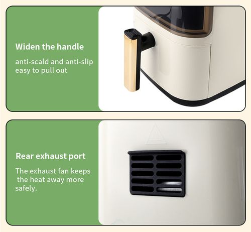 6L Visible Air Fryer & Electric Oven – Large-Capacity, Multifunctional, Fully Automatic Smart Oven (No-Flip Design)