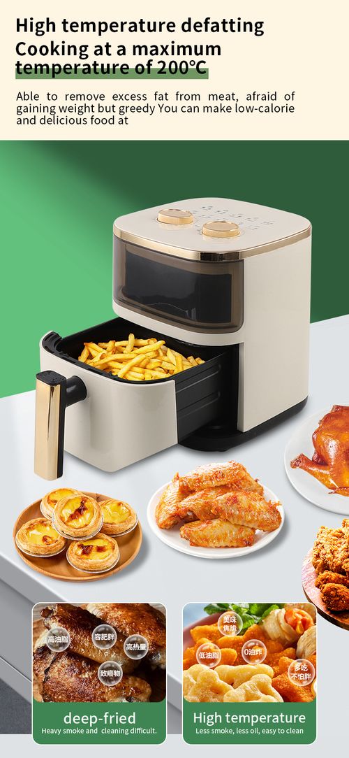 6L Visible Air Fryer & Electric Oven – Large-Capacity, Multifunctional, Fully Automatic Smart Oven (No-Flip Design)