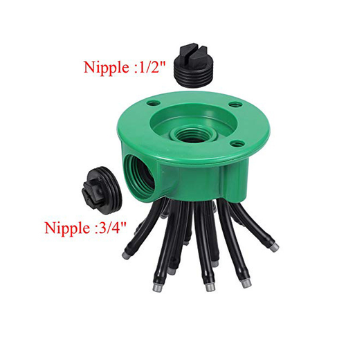 Green 360 Gear Drive Rotating Garden Irrigation Automatic Multi-head Water Sprinkler System