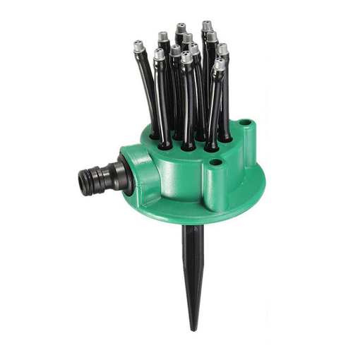 Green 360 Gear Drive Rotating Garden Irrigation Automatic Multi-head Water Sprinkler System