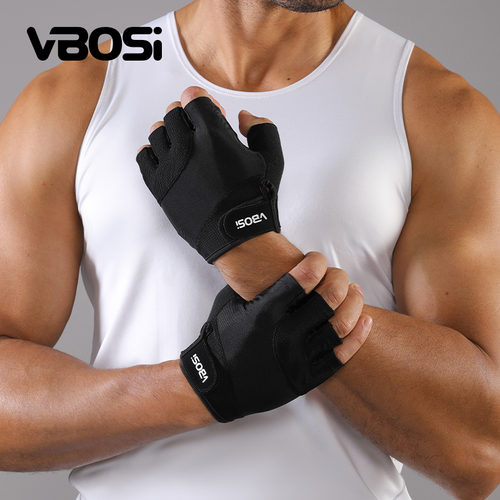 VBOSi 4204 Unisex Half-Finger Training Gloves Breathable Fitness Gym Exercise Weightlifting Cycling Outdoor Workout Sports
