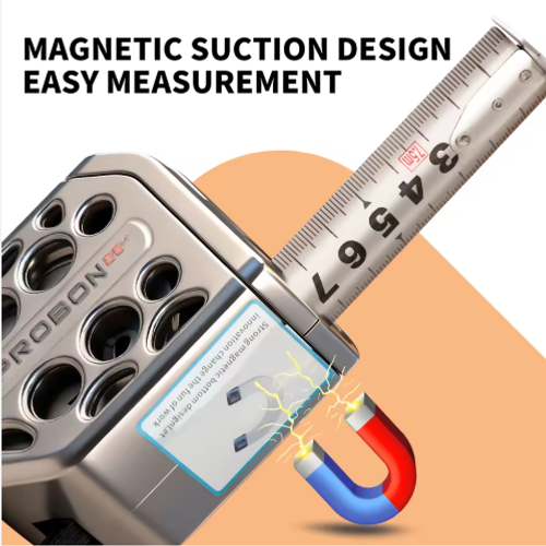 New waterproof steel tape measure with automatic braking, Stainless steel tape 25FT durable single-sided tape measure