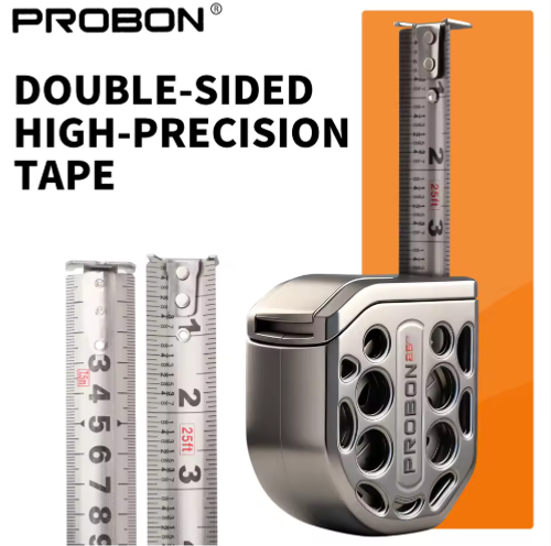 New waterproof steel tape measure with automatic braking, Stainless steel tape 25FT durable single-sided tape measure