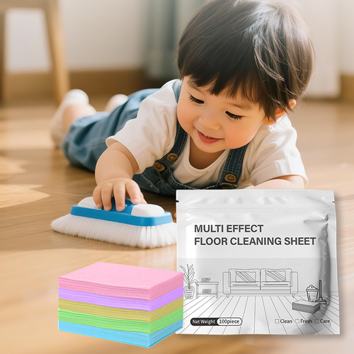 Personal Care & Household Cleaning Floor Cleaning Floor Cleaners OEM Eco-Friendly Disposable Solid Polymers Effective Stain Removal Floor Cleaning Sheets 100 Pipce with 50%-80% Active Ingredients