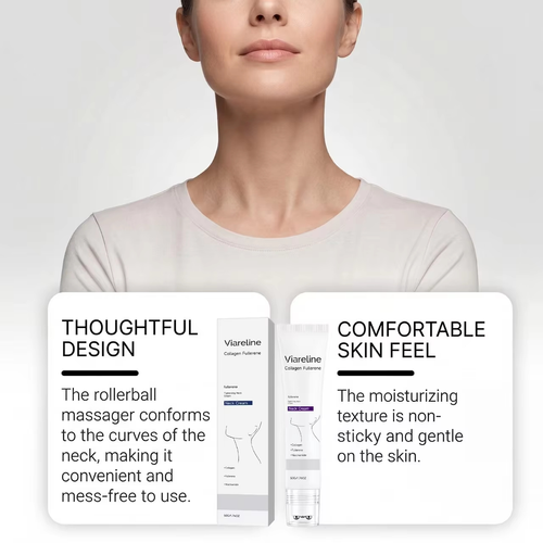 Firming Neck Treatment Cream with Collagen for Wrinkle Reduction and Hydration