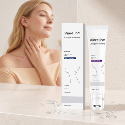 Firming Neck Treatment Cream with Collagen for Wrinkle Reduction and Hydration