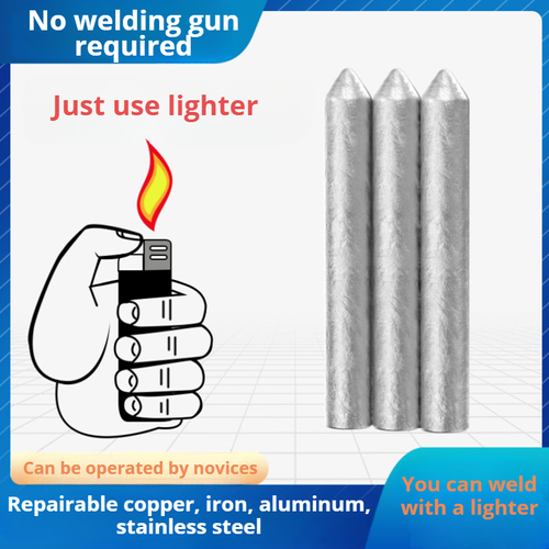 20pcs Easy Melt Copper Welding Rods Low Temperature Aluminum Stainless Steel For Repairing Holes In Metal Rack