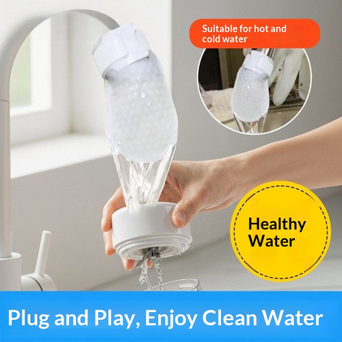 One Time Use Faucet Filter Cotton Bag 400pcs Reduces Rust Sediment and Chlorine Taste Works with Hot and Cold Water Anti Splash