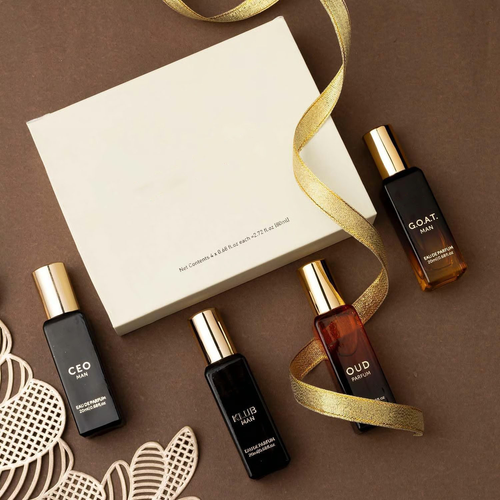 BAREVANA Men's Fragrance Gift Set (4-Piece Set) – Natural Fresh Subtle and Long-Lasting Scent