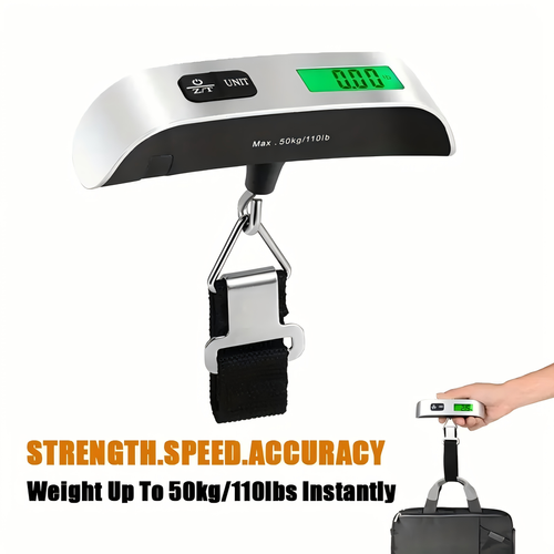 Portable 110.23LB 50KG 10g Hanging Electronic Digital Travel Luggage Scale Portable Handheld Scale with Hook