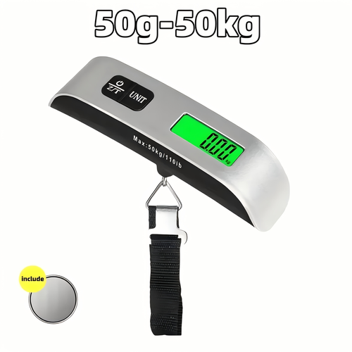 Portable 110.23LB 50KG 10g Hanging Electronic Digital Travel Luggage Scale Portable Handheld Scale with Hook